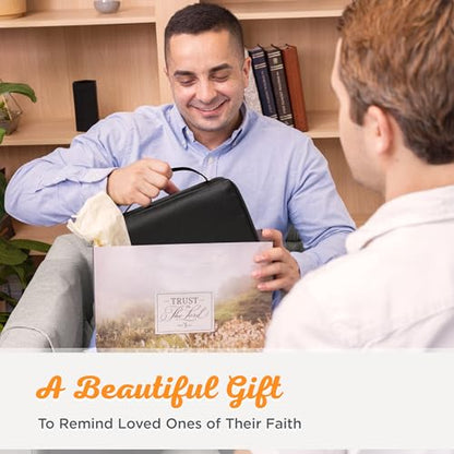 Promo Poly-Canvas Bible / Book Cover w/Fish Applique (Medium, Black) - color: Black/Jesus Fish #1, size: Medium