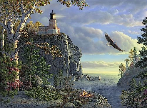 Ledgebay Paint by Numbers Kit for Adults, 16x20 Unframed Canvas - color: Guiding Light, size: 16" x 20" Unframed
