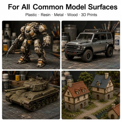 VVF 18 Colors Model Paint Set, Ready to Use Acrylic Miniature Paint | with 2 Metallic Colors, Plus 2 Thinners, Brush & Airbrush Compatible, for Miniatures, 3D Printed, Wargaming & Tabletop Games