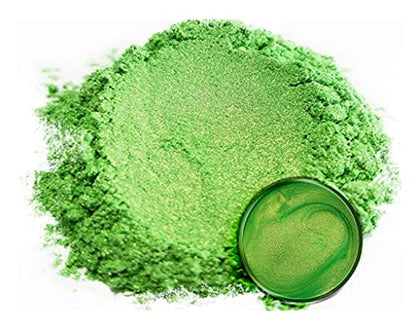 Eye Candy Pigments Premium Green Mica Powder - Jade Green (50gr) - for Epoxy, Resin, Soap, Paint, Woodworking, Acrylic Pouring, Bath Bombs, Fishing Lures - DIY Arts and Crafts Additive - color: Jade Green