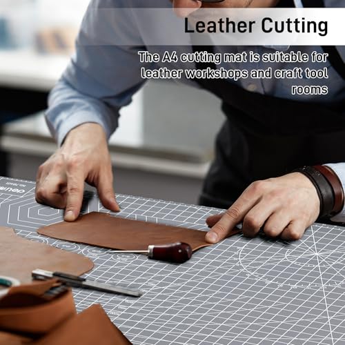Self Healing Cutting Mat for 3D Printing Models, 24"×18" Double Sided 5-Ply Craft Cutting Board Precision Grid Angle Lines for Small Resin Parts Trimming, FDM Model Deburring - color: A2