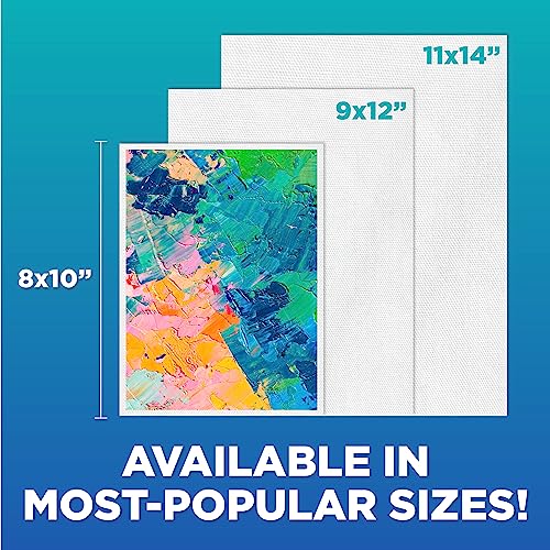 Horizon Group USA Painting Panel Stretched Canvas, 11" x 14", Pack of 8 - size: 11" x 14", Pack of 8, style: Stretched Canvas