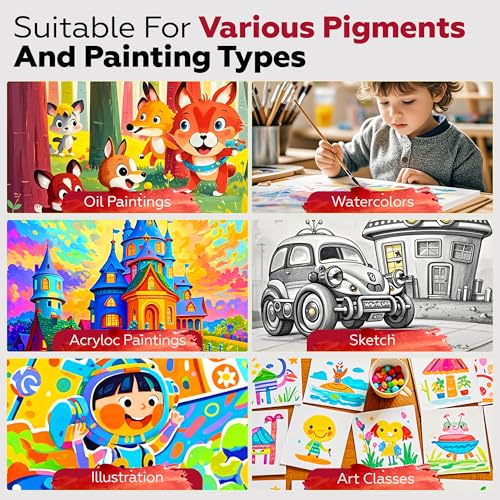 Stretched Canvas for Painting,24Pack 4X4 Inch Mini Stretched White Blank Canvas, 2/5In Profile Small Square Stretched Canvases,Canvas for Painting for Chilren,Birthday,Party,Teaching Class.