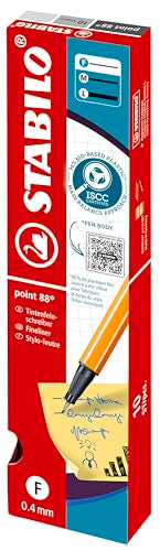 STABILO Point 88 - Fineliner | Pack of 10 - Red - color: Red, size: 1 Count (Pack of 10)