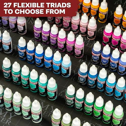 The Army Painter, Warpaints Fanatic Flexible Triad Desaturated Violets | 6 x 18ml Quality Acrylic Miniature Hobby Model Paint Set for Dnd & Warhammer 40K Figures - color: Flexible Triad: Desaturated Violets