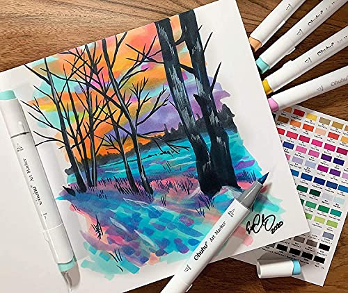 Ohuhu 6.3"x6.3" Marker Paper Pad Art Sketchbook for Drawing and Sketching - size: 6.3" x 6.3"