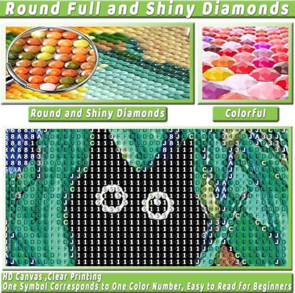 4 Pack Black Cat Diamond Art Kits for Adults Diamond Painting Kit Beginner - color: DP03153, size: Round Drill