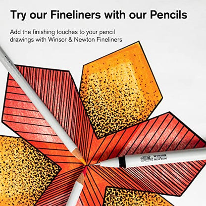 Winsor & Newton Studio Collection, Sketching Pencils, Set of 6 | Soft, Thick Core pencils, Varied Hardness, Soft Smooth Texture, Easy Blending, Stylish Metal Tin Included, High Quality Lead - style: 6 Sketching Pencils