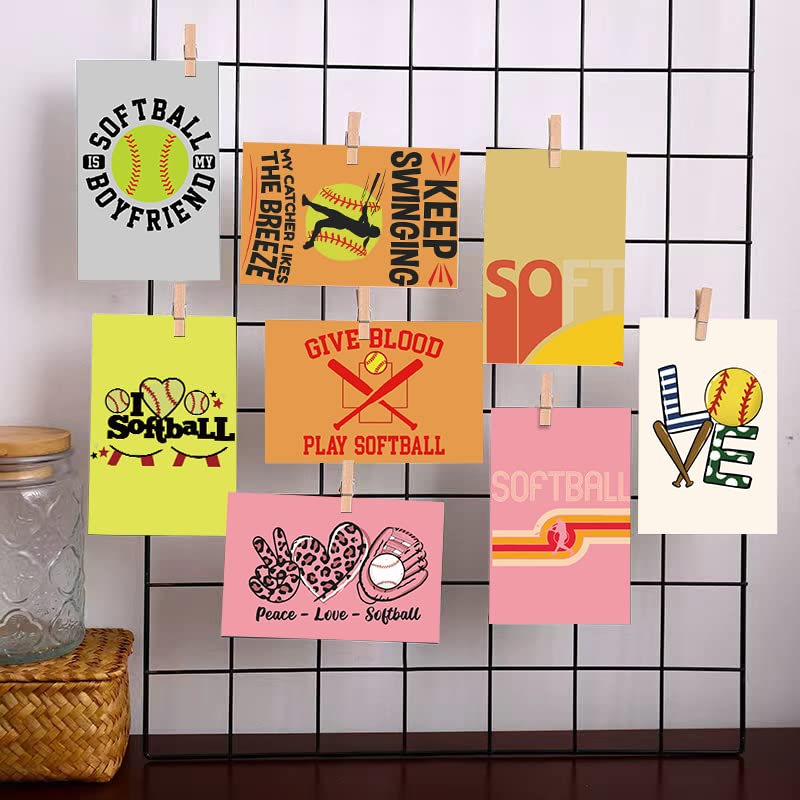 Uaitodee Softball Wall Collage Kit, 50 Set 4x6 inch Aesthetic Pictures, Theme Room Decor, Girls Teens Gifts
