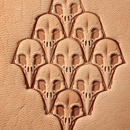 DandS ltd Leather Stamp Tool, Raven Skull, Professional Steel Craft Tool for Leatherworking, Embossing, Carving & Stamping Leather Projects, Belts Wallets & DIY Projects Compatible with Mallet #385 - color: Raven Skull 0.66 x 0.51"