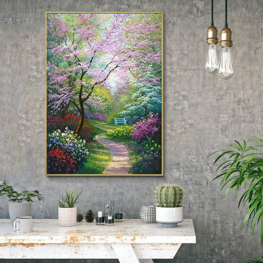 Eiazuiks Diamond Painting Kits for Adults, Landscape 5D DIY Diamond Art Kits Full Drill Diamond Dots for Gift Wall Decor and Relaxation Gem Arts 12x16 inch - color: 084us