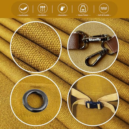 Kitchen Apron, Work Apron, Canvas Apron, Khaki - color: Khaki