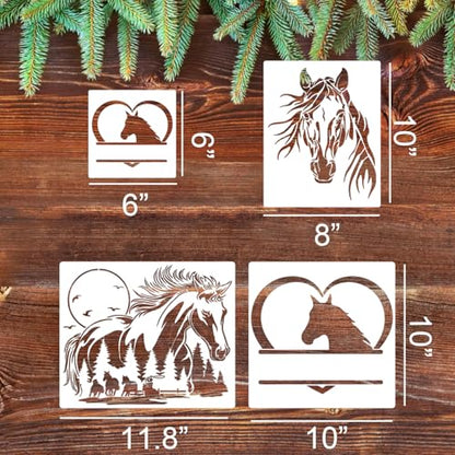 Horse Stencil Wood Burning Stencils for Painting - style: Horse