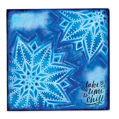 Faber-Castell Mixed Media Paper Stencils - 13 Mandala Stencils Designs, 202 - Mandala - style: Mandala