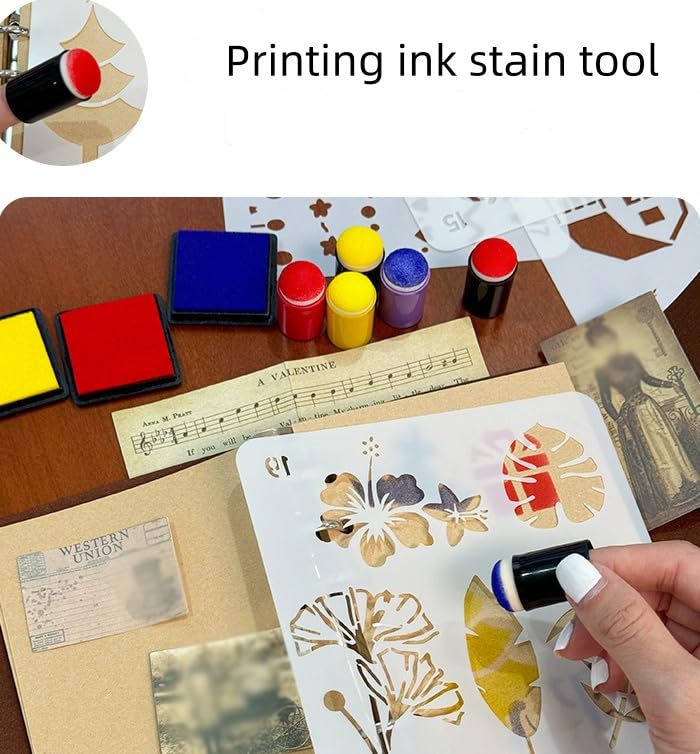 40 Pieces Sponge Daubers W/Storage Case Fits Over The Finger and Makes Blending Accuracy Easier - Great for Applying Ink, Chalk, Paint, and More to Your Projects