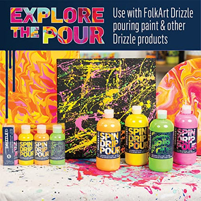 FolkArt Drizzle Pour Cup, 3-Slotted Divided Pour Cup Perfect for Fluid Paint Pouring Arts and Crafts Projects, 50426 - style: 3 Slot Pour Cup