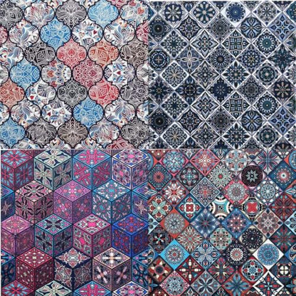 Groovy Boho Tribal Scrapbook Pad – 24 Bohemian Sheets for Scrapbooking, Junk Journals, Collage, Decoupage, Card Making & Mixed Media, 6x6 Single-Sided Craft Paper - color: 6x6 Boho
