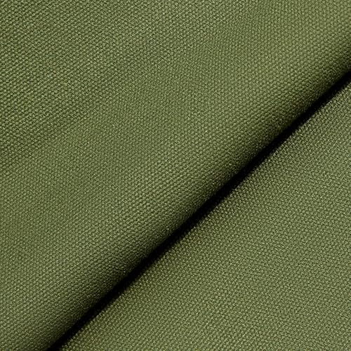 12oz Heavy Duty Cotton Canvas Fabric, Thickend Cotton Duck Cloth, 3 Yard - color: Green, size: 3 Yards Pre-cut