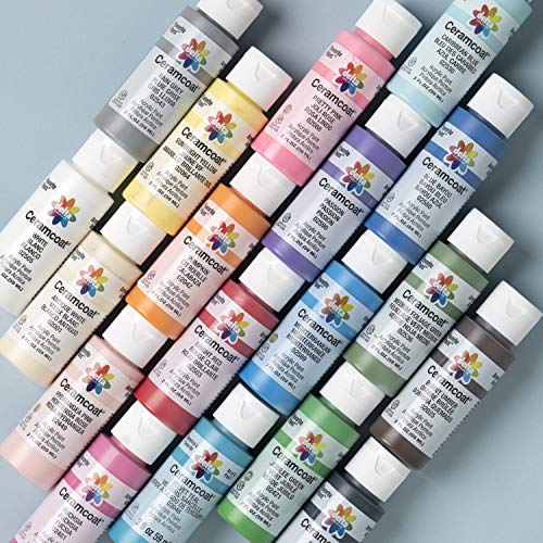 Delta Creative 18 Ceramcoat Acrylic Paint Set, 2 oz, Top Colors - color: Top Colors
