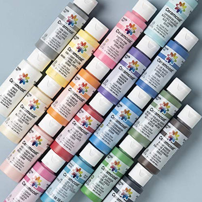Delta Creative 18 Ceramcoat Acrylic Paint Set, 2 oz, Top Colors - color: Top Colors