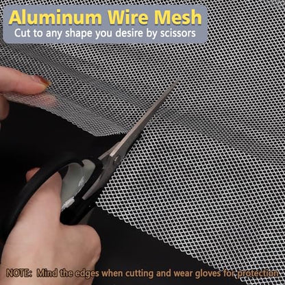 Sculpting Wire Mesh Roll for Art Crafts, Clay Sculpture (15.7 X 196.8 Inch) | Aluminum Wire Mesh, Moldable Sculpting Mesh, Craft Wire Mesh for Sculpture Projects, DIY Home Decoration - size: 15.7 x 196.8 Inch