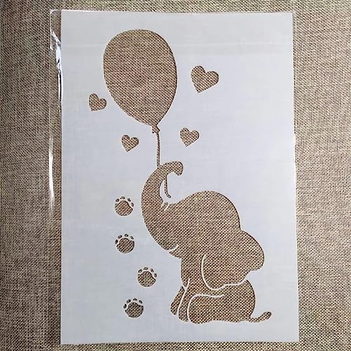TIAMECH A4 Reusable Elephant Stencil for Painting - style: Elephant