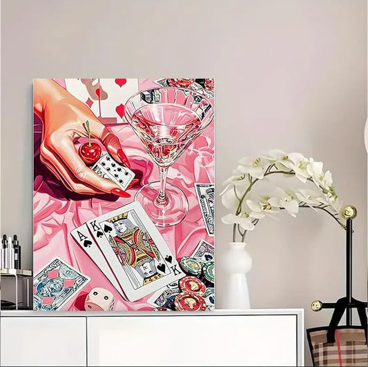 Square Diamond Art Kits for Adults Cute Diamond Painting Kit for Beginner | Poker 5D DIY Square Diamond Dots Full Drill Crafts for Gem Art Dot Art for Adults Home WallDecor 12x16 inch - color: DP02673, size: Square diamond painting