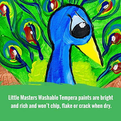 Handy Art Little Masters Washable Tempera Paint, Gallon, Yellow,214-710 128 fl Oz and Red Gallon Paint Bundle (Pack of 2)