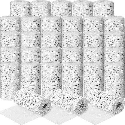 Treela Plaster Cloth Rolls Gauze Bandages Rolls Strips for Belly Casts, Scenery Molds, Mask Making, Art Projects, Body Casts, Craft Supplies(4 Inch x 118 Yard) - size: 4 Inch x 118 Yard