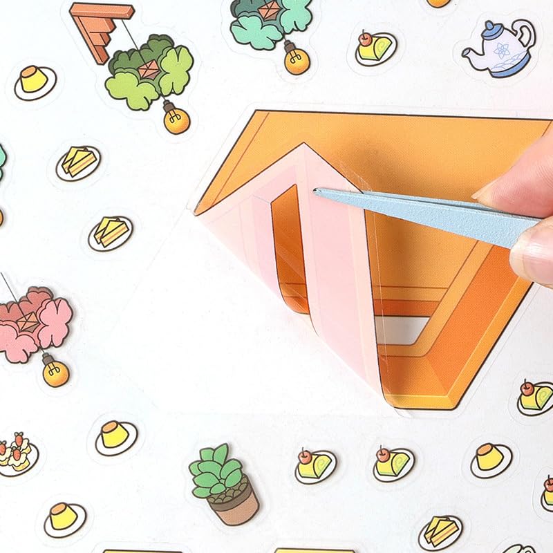 SSNLNBF 3D DIY Shop Sticker Kit Reusable Craft Set - style: pro-03