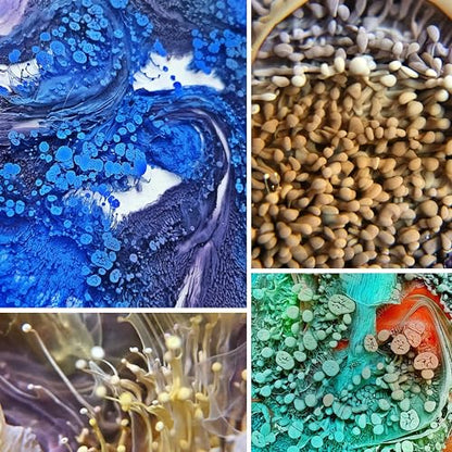 KAMENSKAYA Alcohol Ink for Epoxy Resin Petri Art: Alcohol Ink Set of 13 Mini Petri Inks, 0.17 fl oz (5 ml) Each