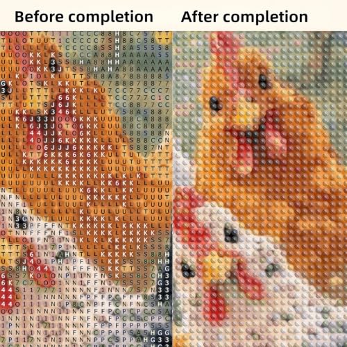 Chicken Diamond Painting Kits for Adults Beginners, 5D Diamond Art Kits - color: KM1162-1