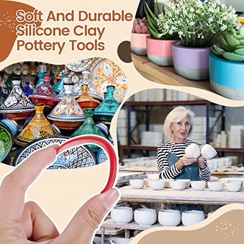 Sherr 21 Pcs Pottery Ribs for Pottery Tools,Bright Color,Classic Style - color: Bright Color, style: Classic Style
