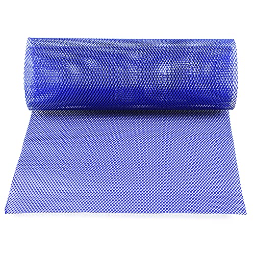 AggAuto Universal 40"x13" Car Grill Mesh 4x8mm Rhombic Hole Blue | Aluminum Alloy Automotive Grille Insert Bumper, One of the Most Multifunctional Shape Grids 100x33cm - size: 4x8mm Rhombus - Blue