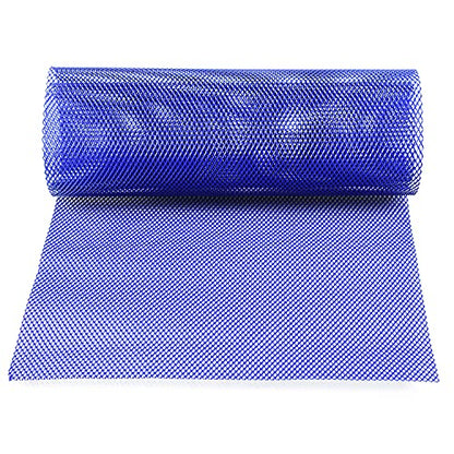AggAuto Universal 40"x13" Car Grill Mesh 4x8mm Rhombic Hole Blue | Aluminum Alloy Automotive Grille Insert Bumper, One of the Most Multifunctional Shape Grids 100x33cm - size: 4x8mm Rhombus - Blue