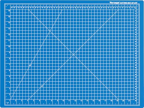 Dahle Vantage 10692 Premium Self-Healing Cutting Mat, 18"x24", 1/2" Grid, 5 Layers for Max Healing, Perfect for Crafts & Sewing, Blue - color: Blue, size: 24"L x 18"W