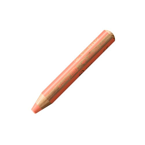 STABILO - woody 3-in-1 - Multi-Talented Pencil - Pack of 6 - Assorted Pastel colors with Sharpener - style: Set + Sharpener