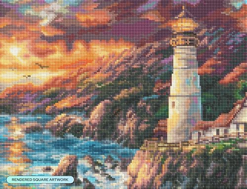 DIAMOND ART CLUB Apex of Fate Diamond Painting Kit for Adults | Fun DIY Crafts for Adults, Square Diamond Art Canvas by Chuck Pinson, 15.8" x 12.1" (40.1 cm x 30.6 cm) - color: Apex of Fate