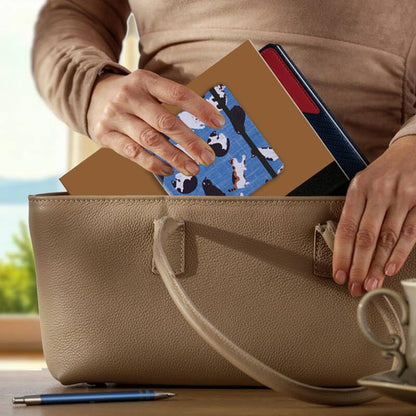 qianshan 4.8" x 4.8" Hardcover Sketchbook,Small Mixed Media Sketch Pad,96 Sheets 80gsm Acid-Free Artist Travel Journal Pocket Blank Notepad for Adults Drawing Painting,Art Supplies.Lake Blue Cat - color: 80gsm Cloth-lake blue cat