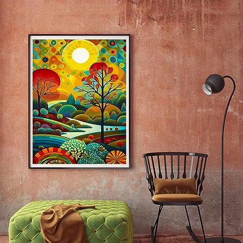 Acudotr Landscape Diamond Art Kits for Adults, Home Decor, 12x16In