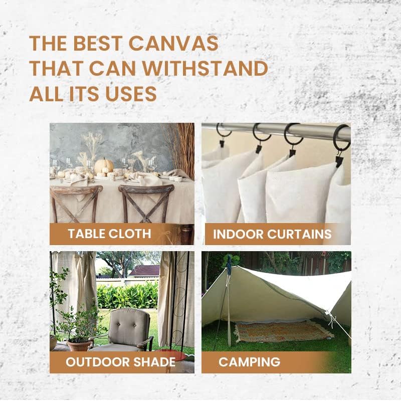 Canvas Drop Cloth for Painting (Size 4 x 5 Feet - Pack of 2) - Pure Cotton Painters Drop Cloth for Painting, Furniture & Floor Protection - All Purpose Thick Canvas tarp with Double Stitched Edges - size: 4' x 5' - Pack of 2