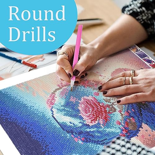 Sunflower Diamond Art Painting Kits for Adults, Stained Glass Full Drill Diamond Dots Paintings for Beginners, Round 5D Paint with Diamonds Pictures Gem Art Painting Kits DIY Crafts Kits 14x14inch - color: c