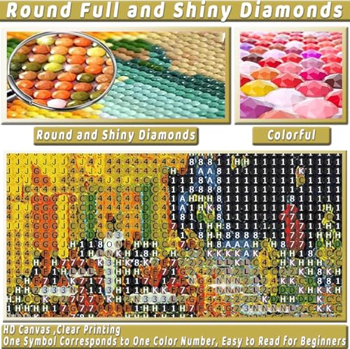 3 Pack Van Gogh Diamond Art Kits for Adults Diamond Painting Kit Beginner - color: DP03144, size: Round Drill