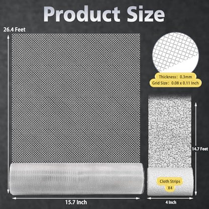 Sculpting Wire Mesh Roll for Art Crafts, Clay Sculpture (15.7 X 316.8 Inch) - size: 15.7 X 316.8 Inch