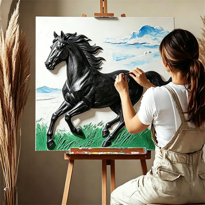Black & Golden Acrylic Modeling Paste & 5pcs Piping Bags Bags & Squeegee with Teeth, Acrylic Medium for Texture Art, Texture Paste for Acrylic Painting, Canvas, Sculpture, Art Projects, 3D Effect - color: Black & Golden Modeling Paste + 5pcs Bags+ 2pcs To