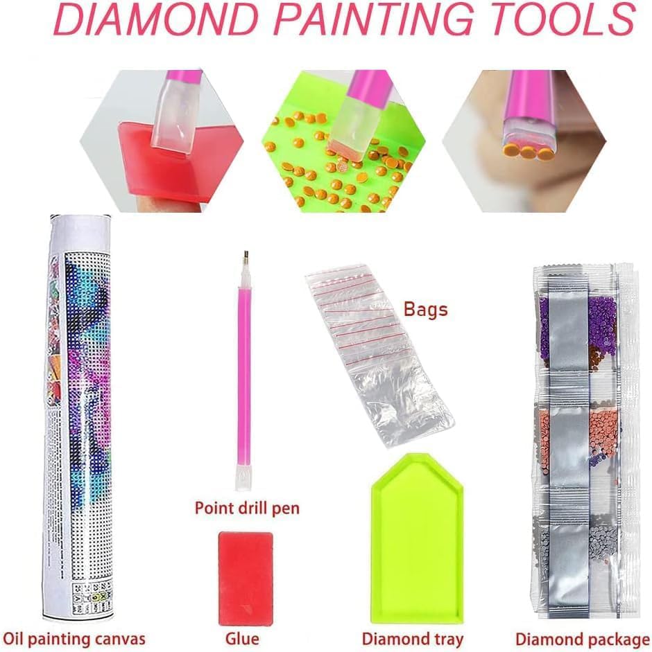 WUSARPLY Pig Diamond Painting Kits for Adults Beginner - color: YA016