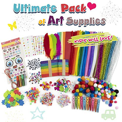 Olly Kids Craft Kit, Arts & Crafts Supplies Set for Kids Ages 4-8 - color: Purple