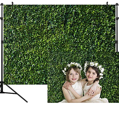 Green Leaves Photography Backdrops Grass Backdrop Wall Greenery Safari Party Decoration Photoshoot Newborn Baby Shower Backdrop Wedding Birthday Photo Background Studio Props Booth 7x5FT PCK41 - size: 7X5FT