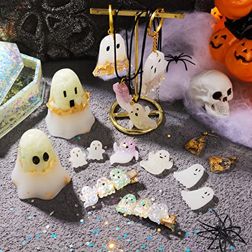 LET'S RESIN Ghost Shape Resin Earring Molds, Silicone Molds for Epoxy Resin - color: Ghost Molds