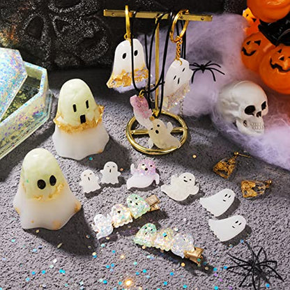 LET'S RESIN Ghost Shape Resin Earring Molds, Silicone Molds for Epoxy Resin - color: Ghost Molds